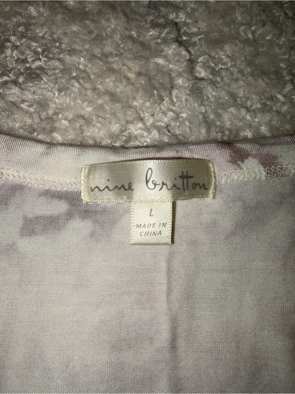 nine britton Cream and Blush Tie-Dye Knot Front Tank - Picture 7 of 7